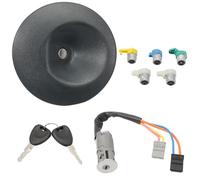 ZEALfix Kit serratura porta Neiman + tappo serbatoio 7701472590 compatibile con Kangoo 1 1997-2008 Nissan Kubistar 2003-2009, con chiave di scorta 7701470738