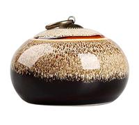 ZEALMAX Scatola da Tè in Porcellana, Contenitore Ermetico per Tè, Set Sigillo Lattine di Caramella, Conservazione in Ceramica - A