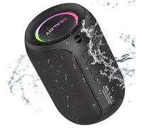 ZEALOT Altoparlante Bluetooth con luce,Bluetooth 5.2,Batteria 3600mAh,Impermeabile IPX5,1500 minuti di tempo di riproduzione con AUX/TF/USB per casa e viaggi (15W nero)
