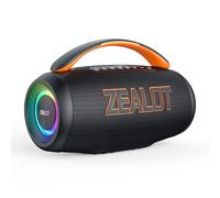 ZEALOT Altoparlante Bluetooth con Luce LED,Suono Stereo,Bluetooth 5.3,Impermeabile IPX6,funzione USB/Micro SD Card/AUX,nero