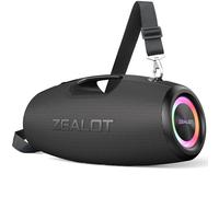 ZEALOT Cassa Bluetooth,120W Altoparlante Bluetooth con Bassi di Aumento,Impermeabile IPX6, Luce LED,Banca di Potenza,Bluetooth 5.2,Esterno,Cassa Bluetooth per Campeggio,Spiaggia,Regal