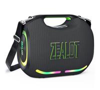ZEALOT Cassa Bluetooth 150W Peak(120W RMS) con Luce LED,Bluetooth 5.3,Impermeabile IPX6,Suono Stereo,USB/AUX/TF ingresso,USB-C,per Campeggio,Spiaggia,Feste