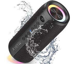 ZEALOT Cassa Bluetooth 40W,Altoparlante Portatile Impermeabile IPX6,Cassa Bluetooth 5.2 Wireless con Luci a LED,Bassi Profondi, AUX,Carta di TF,per Viaggi/Esterno