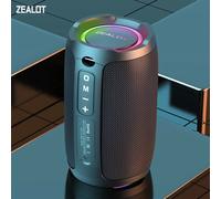 Zealot S49 Altoparlante subwoofer wireless portatile da esterno da 10 W, IPX impermeabile 6, doppio abbinamento, batteria da 3600 mAh, 12 ore di riproduzione