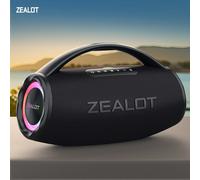 ZEALOT-S97 Altoparlante Bluetooth da 80 W Altoparlante portatile con Bluetooth 5.2, maniglia portatile, riproduzione di 18 ore, per feste, campeggio