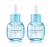 ZealSea Acido Ialuronico Viso Siero 30ml x2, con Acido Ialuronico Puro al 2% e Vitamina B5, Siero Viso Idratante Antirughe, Idratare a Lungo, Ridurre le Rughe, Lenitivo e Antinfiammatorio