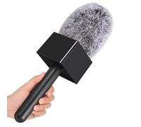 Zealsound Impugnatura per microfono per DJI/RODE Wireless GO, supporto portatile con schiuma antivento e stazione per bandiera, adattatore ideale per vlog, podcast e interviste.