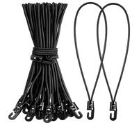 Zeawavsl Elastici con Gancio 25 CM, 25 Pezzi Espansore con Gancio Multifunzione Tenditore in Gomma Con Ganci per Teloni, Stendardi, Campeggio, Copertura Della Piscina (25)