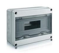 Zeawavsl Scatola Elettrica da Esterno IP65, 12 Moduli Scatola dei Fusibili Impermeabile con Morsettiera, Quadro Elettrico per Trasparente Impermeabile in Giardino o in Altre Aree (12 Moduli)