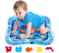 Zeawavsl Tappetino Gonfiabile per Pancia Tappetino per Giochi, Tappetino da Gioco Senza BPA Big I baby e Giocattoli da 3, 6 e 9 Mesi, Rafforza i Muscoli del Tuo Bambino, Tempo Addominale Gonfiabile