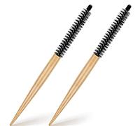 Zeayebsr 1 paio di mini spazzole rotonde pettine tondo piccolo pettine da massaggio rullo spazzola da salone accessori per capelli fini capelli corti frangia ferro arricciacapelli