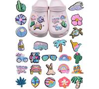 Zeayebsr 25PCS Charm per Scarpe, Spilla per Bambini, in PVC Shoe Charms, Accessori per Crocs, Zoccoli e Braccialetti per Bambine e Ragazzi