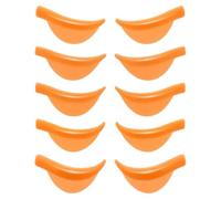 Zeayebsr Cuscinetti per Sollevamento Ciglia, bigodini laminazione ciglia,10 Pezzi, XS/S/M//L/XL, Morbidi e Confortevoli,Riutilizzabili Cuscinetti per Scudo per Sollevamento Ciglia-Orange