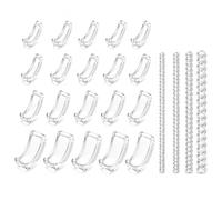 Zeaying 20 Pezzi Regolatore Dimensione Anello, Stringi Anello Invisibile, Riduttore Anello Dito, Taglie Riduttore Dimensione Anello, Riutilizzabile, Facile da Pulire, per Anelli Larghi Uomo Donna
