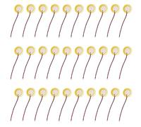 Zeaying 30 Pezzi Dischi Piezo Pickup, 27mm Disco Piezoelettrico, Pickup Piezoelettrico, Trasduttore Pickup Acustico, Disco Pickup, per Orologi, Chitarre Acustiche, Campanelli Elettronici