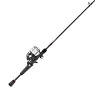 Zebco Delta Spincast Reel e canna da pesca Combo, canna da pesca da 1,8 m, 2 pezzi, misura 30, recuperabile a destra o sinistra, pre-bobinata con lenza Zebco da 4,5 kg, grigio freddo