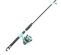 Zebco Kids Rambler - Mulinello e canna da pesca combinata, canna da pesca da 1,5 m, 7,6 cm, 2 pezzi, bobina da 20, recuperabile a destra o sinistra, pre-bobinata con lenza Cajun da 3,6 kg, schiuma di