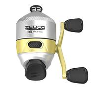Zebco Mulinello da pesca 33 MAX Gold Spincast, 2+1 cuscinetti con un rapporto di trasmissione 2,6:1 liscio e potente e anti-inversione diretta, telaio leggero in grafite e quadrante microfine