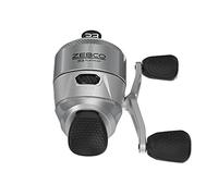 Zebco Mulinello da pesca 33 Platinum Spincast, misura 30, recupero destro o sinistro, rapporto di trasmissione 4,7:1, pre-bobina con linea Zebco Cajun da 4,5 kg, argento
