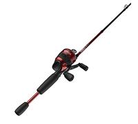 Zebco 33 Custom Z Spincast Reel e Canna da pesca Combo, 1,8 m 2 pezzi canna in fibra di vetro con manico EVA, mulinello Quickset anti-inversione con avviso di morso, rosso