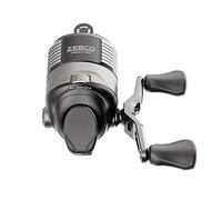 Zebco Omega Pro Mulinello Spincast da pesca, doppi perni di raccolta in ceramica, ingranaggio a pignone in ottone massiccio, sistema di recupero linee GlideLine ll, pre-avvolto, nero