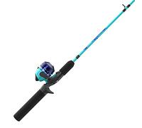 Zebco Splash Junior Spincast Mulinello e Canna da Pesca Combo, 4'0 "Resistente Canna in Vetroresina, 2 Pezzi Design Anti-Groviglio, Manico in Schiuma EVA, Recupero Destro, Pre-Bobina con 2,7 kg Cajun,