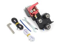 Zeberoxyz Estrusore a piastra con guida diretta con pulegge Kit di supporto con motore passo-passo Facile stampa filamento flessibile per Ender 3 CR10 (kit di supporto estrusore con motore)