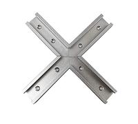 Zebery Connettore T Track, 30 Tipo T-Track Slot in Alluminio Mitro Strumento di lavorazione del legno Traccia Jig Intersection Chute per Elettrico Sega Circolare Tavolo Flip