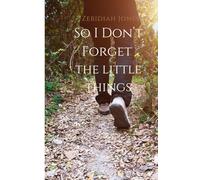 Zebidiah Jones: So I Don't Forget The Little Things
