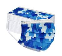 Zebin 50 Pezzi Bambini, Fasce per Outdoor, Sport, Scuola 3_Strati, Traspirante Gradiente Stampato Tie-Dye (Q)