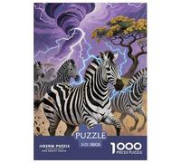 Zebra 1000 Pezzi Puzzle Gioco Di Famiglia Creativo Jigsaw Puzzles Bellissima Decorazione Puzzle Per Adulti E Bambini 38x26cm/1000pcs