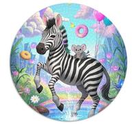 Zebra 1000 Piece Jigsaw Puzzle For Adults Educational Games Stress Relief Puzzle Exercise The Memory of The Brain for Adults And Kids, Age 12 Years Up 1000pcs (67.5x67.5cm)
