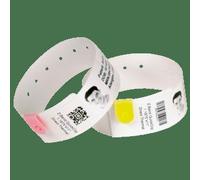Zebra 10012712-2 etichetta per stampante Giallo Etichetta per stampante autoadesiva (Z-BAND FUN 25X254MM - 350 BANDS/ROLL YELLO NEW