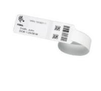 Zebra 10035439K cinturino da polso Bianco Braccialetti da ospedale (Wristband Polyester - 1x7.9375in [25.4x201.6mm] DT - Infant NEW