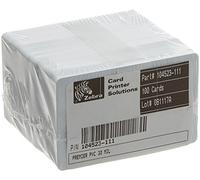 104523-111 Zebra Premier PVC Card, 30 mil (5 packs x 100)