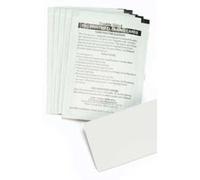 Zebra 104531-001 Foglio di pulizia della stampante Bianco P205 100 pz Regular