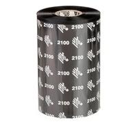 Zebra 2100 Wax 450 m 10,6 cm 12 pz Nero Cera 2,5 cm Termal 02100BK10645