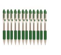 ZEBRA 22240 Z-Grip - Penna a sfera, 1,0 mm, confezione da 12, colore: Verde