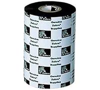 Zebra 2300 Wax 110 mm x 300M - Nastri per Stampante, Trasferimento Termico, Nero, Confezione da 12