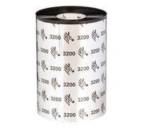 Thermotransferbänder, Zebra, 3200, Wachs/Harz, 64mm, 74m, Außen, Schwarz