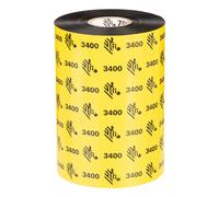 Zebra 3400 Wax/Resin 1 black 110 mm x 450 m Ricarica Nastro Nero 03400BK11045