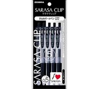 ZEBRA 5 pezzi P-JJ15-BK5 Sarasa gel penna a sfera clip nero 0.5 (Giappone importazione)