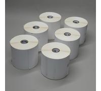 Zebra 6 Rotoli Di 10.2X7.6cm Z-Eseguire 1000D Diretto Thermal Etichette Bianche
