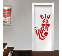 ZEBRA - Adesivo murale wall sticker in vinile 55x95 cm
