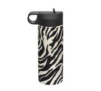 Zebra Animal Printing The Print - Bollitore termico sportivo in acciaio inox con coperchio, per adulti, uomini e donne