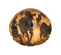 Zebra Animale Cuffia Da Doccia Donne Riutilizzabile Grande Cuffia Da Doccia Uomini Quickdry Cura Capelli Lunghi Brevi