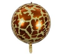 Zebra Balloons Palloncino 4D a forma di giraffa, 55 cm