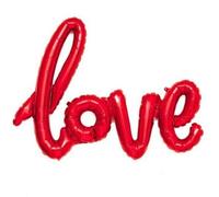 Zebra Balloons Palloncino Foil Love Rosso, 106 cm (confezione da 2)