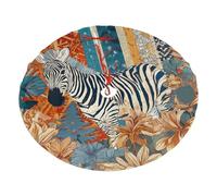 Zebra, base per albero di Natale, motivo giungla, 76,2 cm, vintage, in peluche, decorazione per il pavimento, per feste in casa e festival