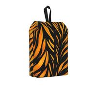 Zebra, borsa per scarpe da viaggio con stampa tigre, linea astratta, resistente all'acqua, con manico con cerniera, custodia leggera per valigia e palestra, si ripiega piatta per l'imballaggio, Stampa